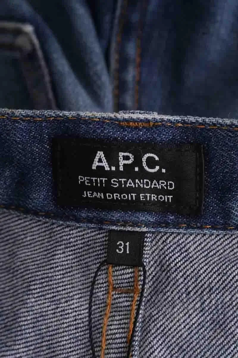 Jean droit APC Bleu en Coton