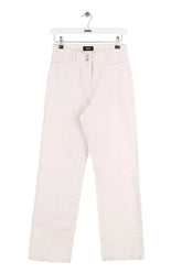 Jean droit APC Davi Blanc en Coton, taille XS - Seconde Main
