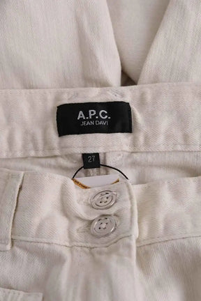 Jean droit APC Davi Blanc en Coton