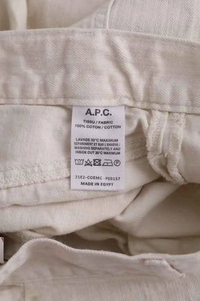 Jean droit APC Davi Blanc en Coton