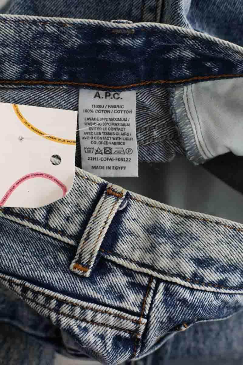 Jean droit APC Martin Bleu en Coton