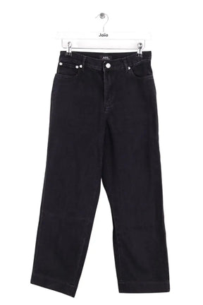 Jean droit APC New sailor Noir en Coton, taille XS - Seconde Main