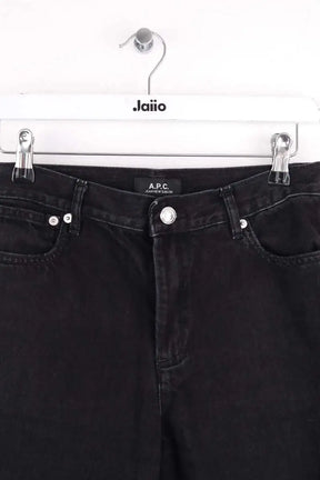 Jean droit APC New sailor Noir en Coton