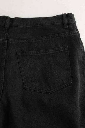 Jean droit APC Noir en Coton