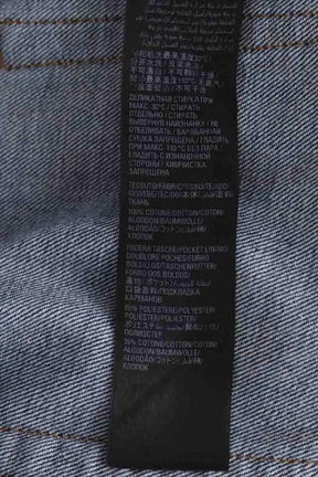 Jean droit Balenciaga Bleu en Coton