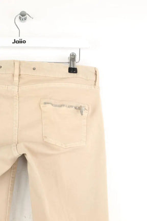 Jean droit Barbara Bui Beige en Coton