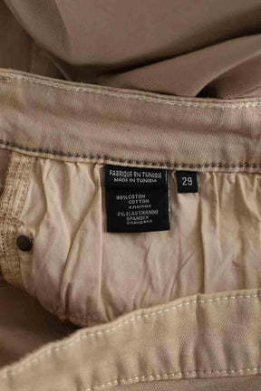 Jean droit Barbara Bui Beige en Coton