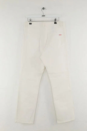 Jean droit Ba&Sh Blanc en Coton - élasthanne