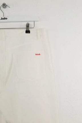 Jean droit Ba&Sh Blanc en Coton - élasthanne