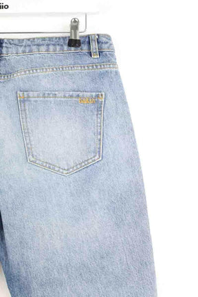 Jean droit Ba&Sh Blanc en Coton