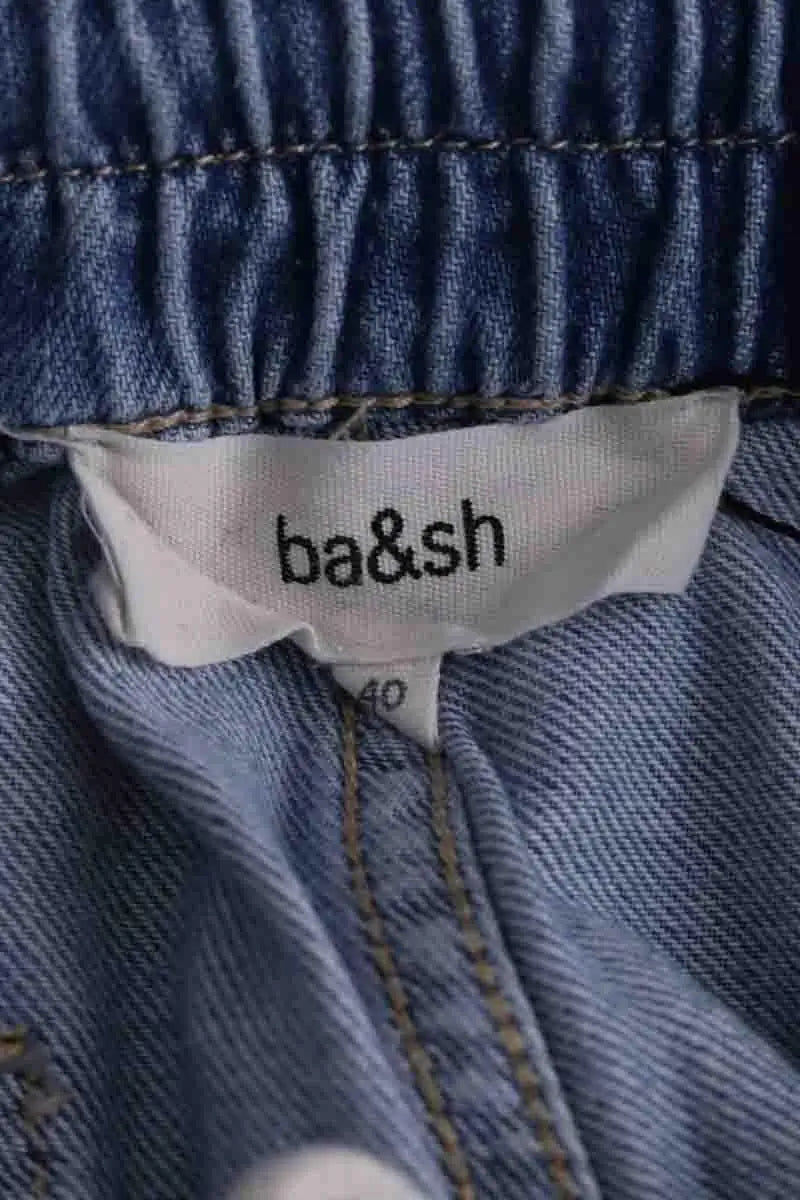 Jean droit Ba&Sh Bleu en Coton