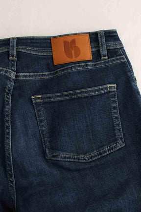 Jean droit Bash Bleu en Coton