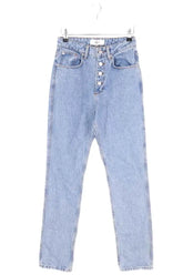 Jean droit Ba&Sh Bleu en Coton, taille XS - Seconde Main