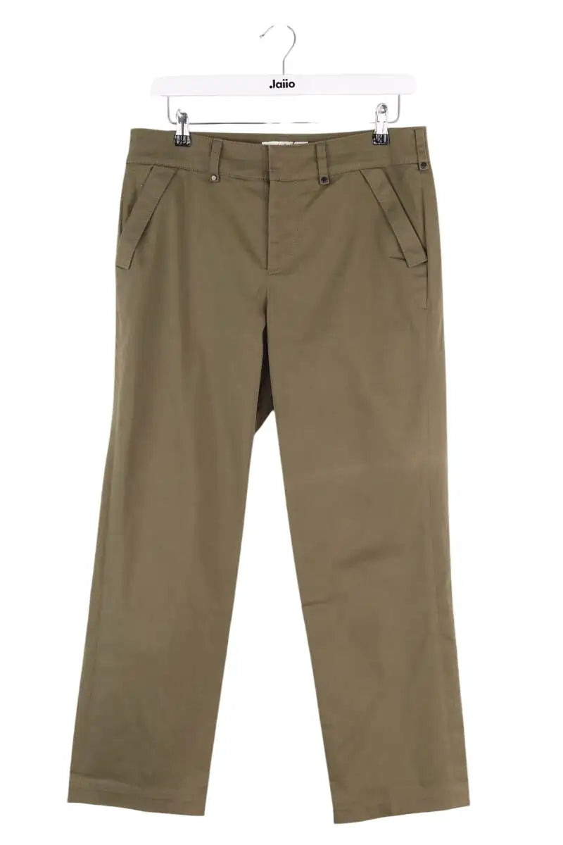 Jean droit Ba&Sh Kaki en Coton, taille S - Seconde Main