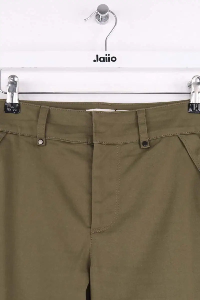 Jean droit Ba&Sh Kaki en Coton