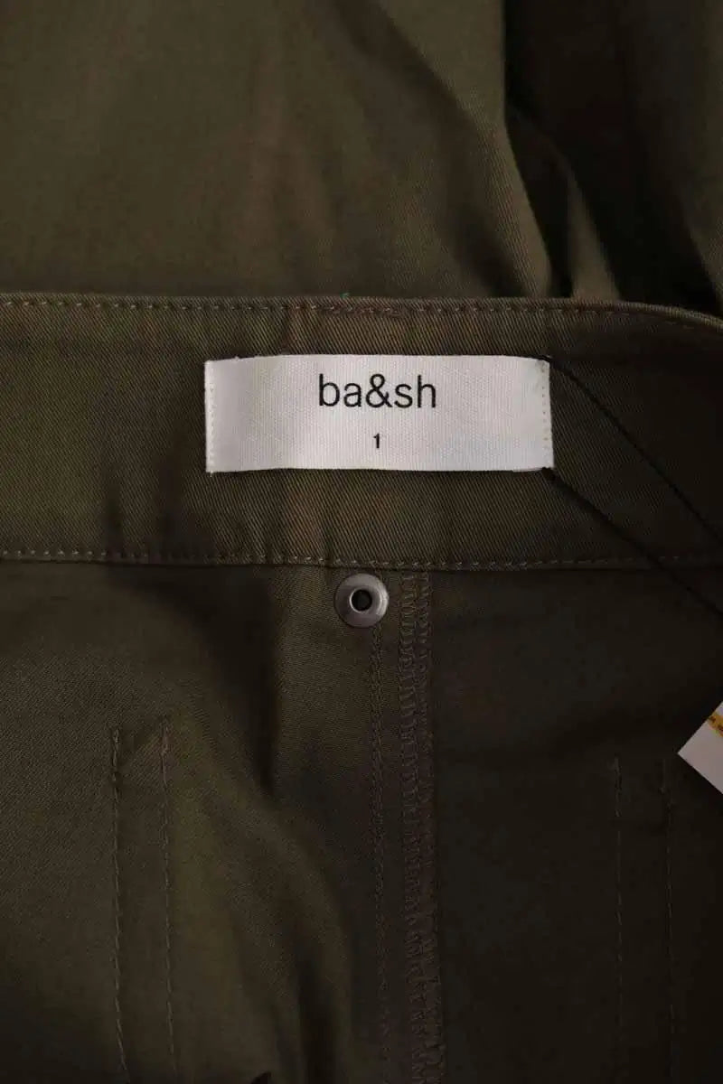 Jean droit Ba&Sh Kaki en Coton
