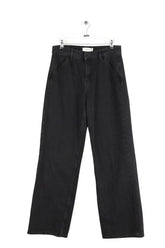 Jean droit Ba&Sh Noir en Coton, taille M - Seconde Main