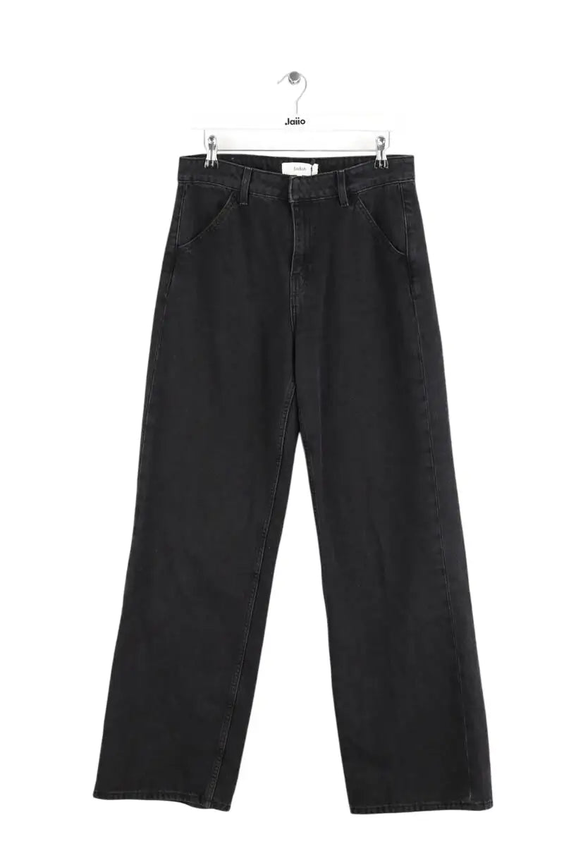Jean droit Ba&Sh Noir en Coton, taille M - Seconde Main