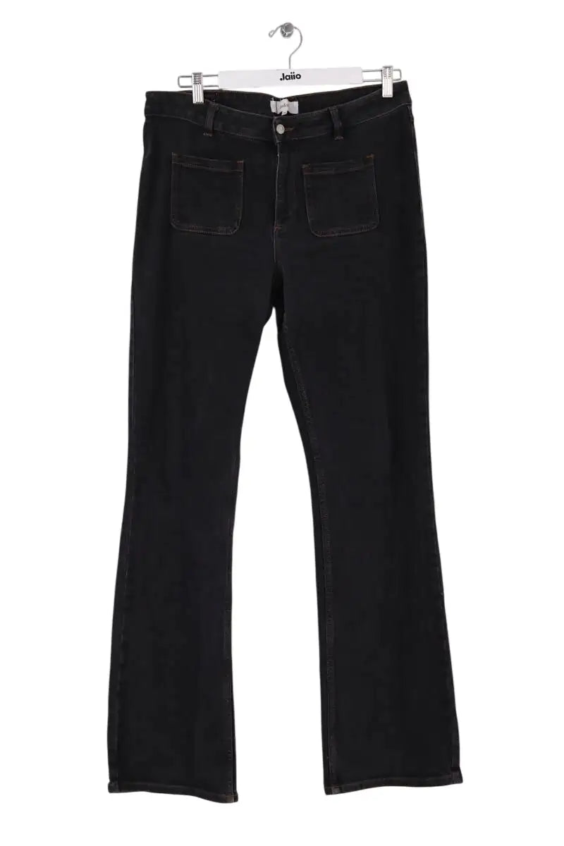 Jean droit Ba&Sh Noir en Coton, taille XXL - Seconde Main