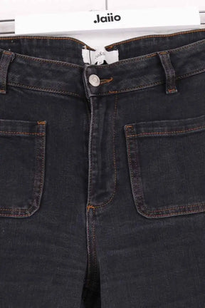 Jean droit Ba&Sh Noir en Coton