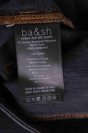 Jean droit Ba&Sh Noir en Coton