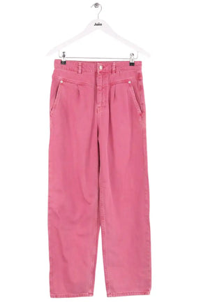 Jean droit Ba&Sh Rose en Coton, taille M - Seconde Main
