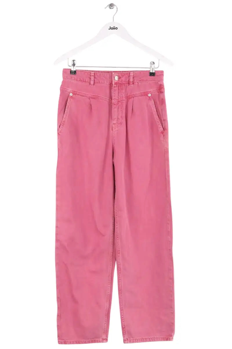 Jean droit Ba&Sh Rose en Coton, taille M - Seconde Main