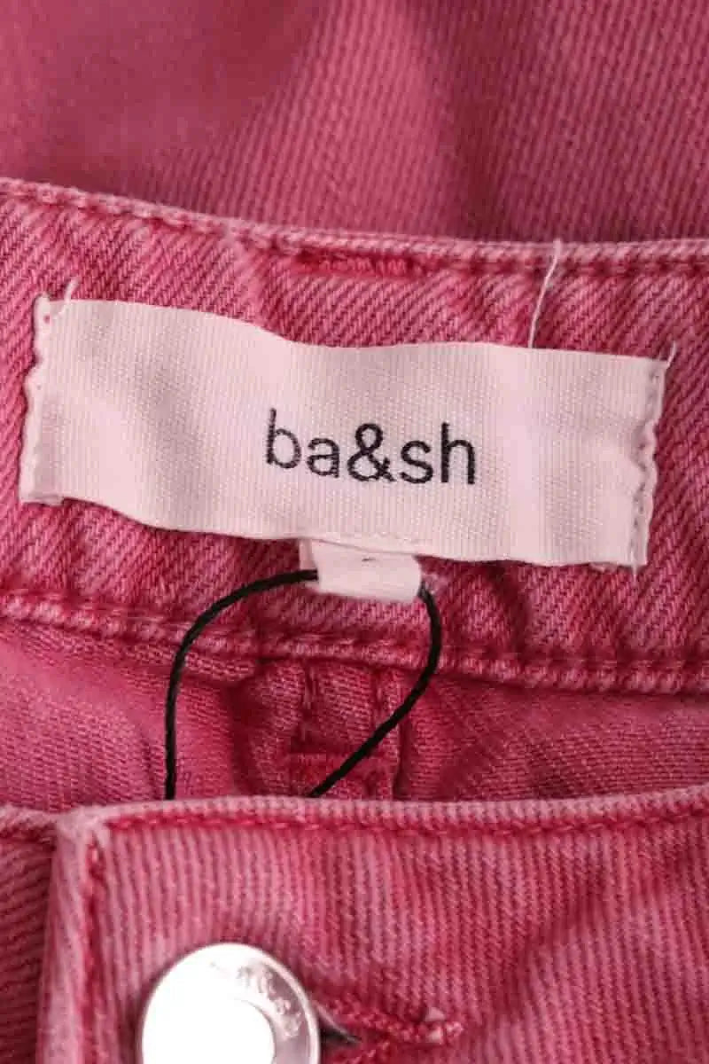 Jean droit Ba&Sh Rose en Coton