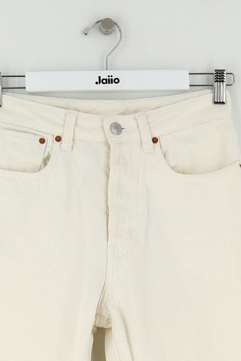 Jean droit Bellerose Blanc en Coton