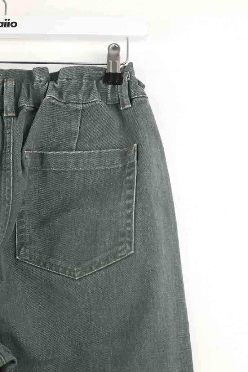 Jean droit Bonpoint Vert en Coton