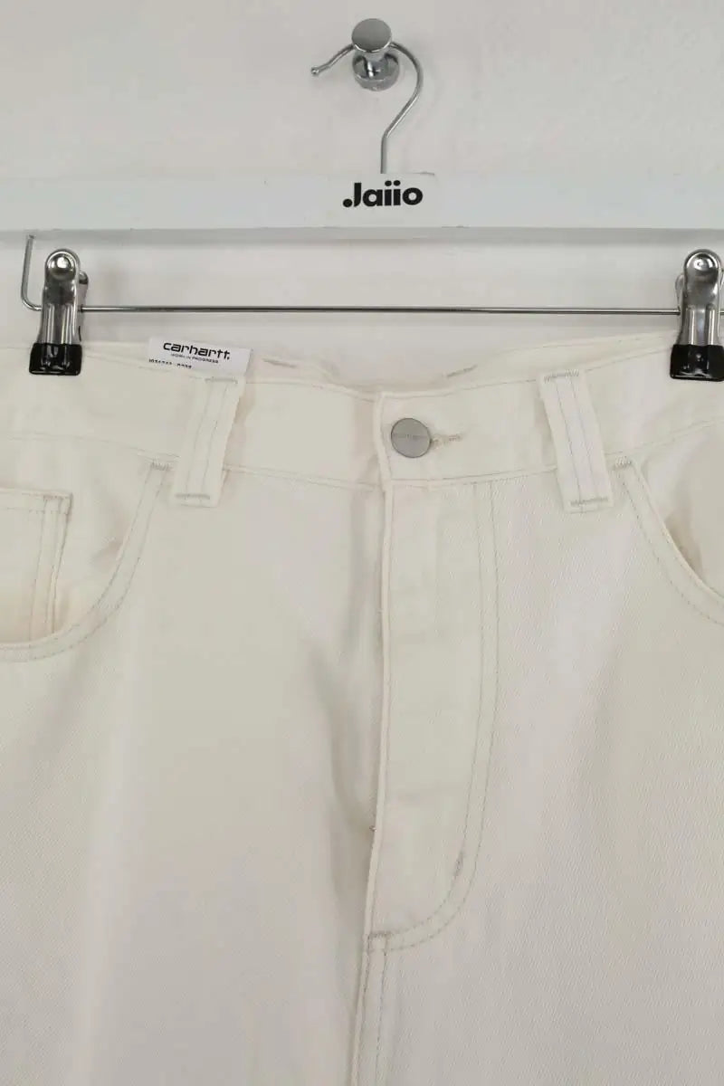 Jean droit Carhartt Blanc en Coton