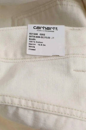 Jean droit Carhartt Blanc en Coton