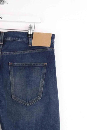 Jean droit Celine Bleu en Coton