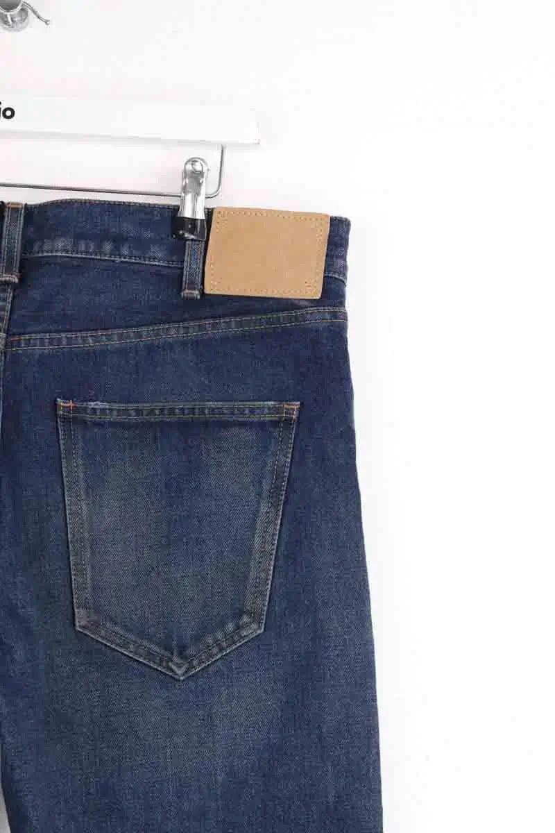 Jean droit Celine Bleu en Coton
