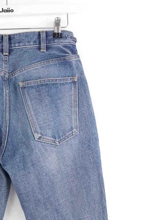 Jean droit Celine Bleu en Coton