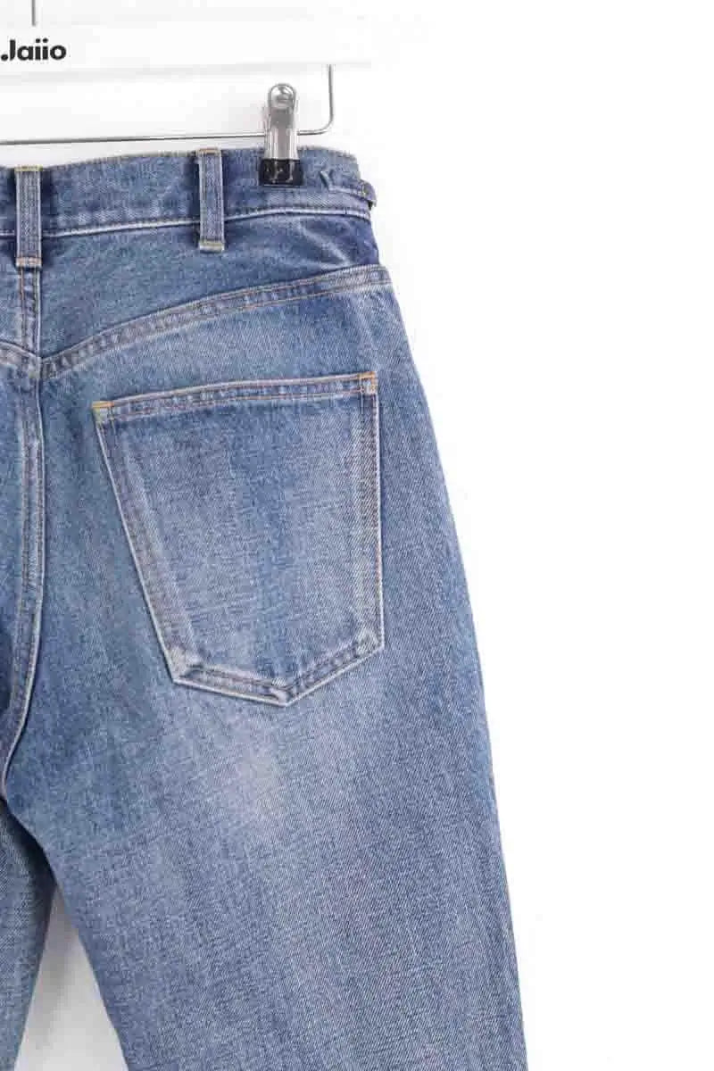 Jean droit Celine Bleu en Coton