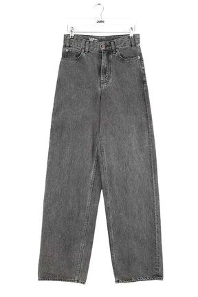 Jean droit Celine Noir en Coton, taille XS - Seconde Main