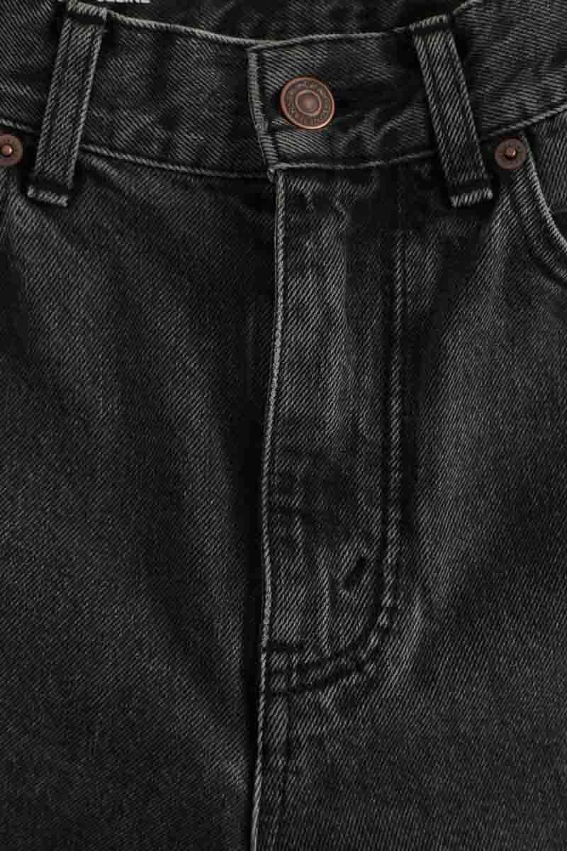 Jean droit Celine Noir en Coton