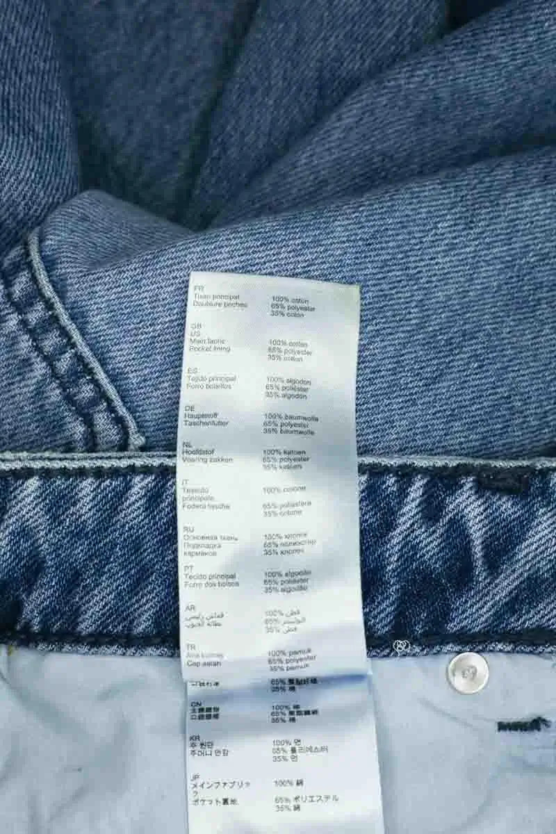 Jean droit Claudie Pierlot Bleu en Coton
