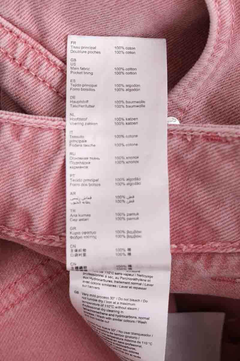 Jean droit Claudie Pierlot Rose en Coton
