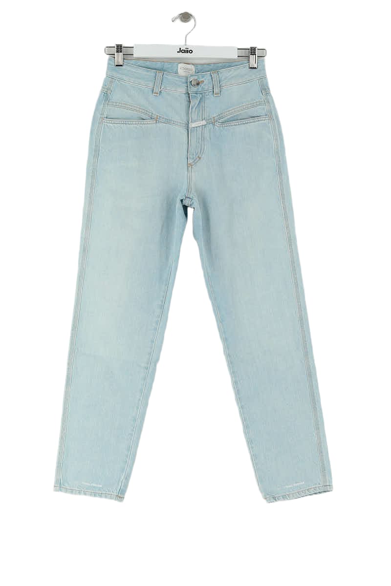 Jean droit Closed Bleu en Coton, taille XS - Seconde Main