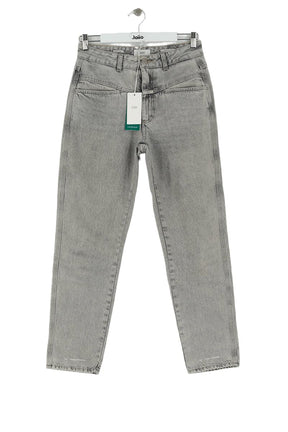 Jean droit Closed Gris en Coton, taille S - Seconde Main