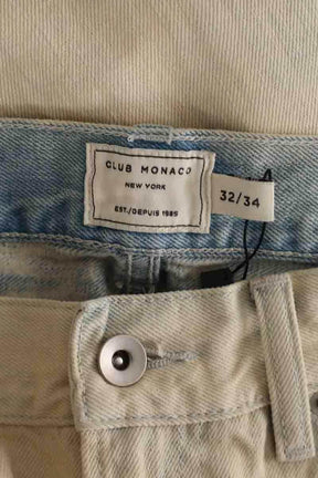 Jean droit Club Monaco Ecru en Coton