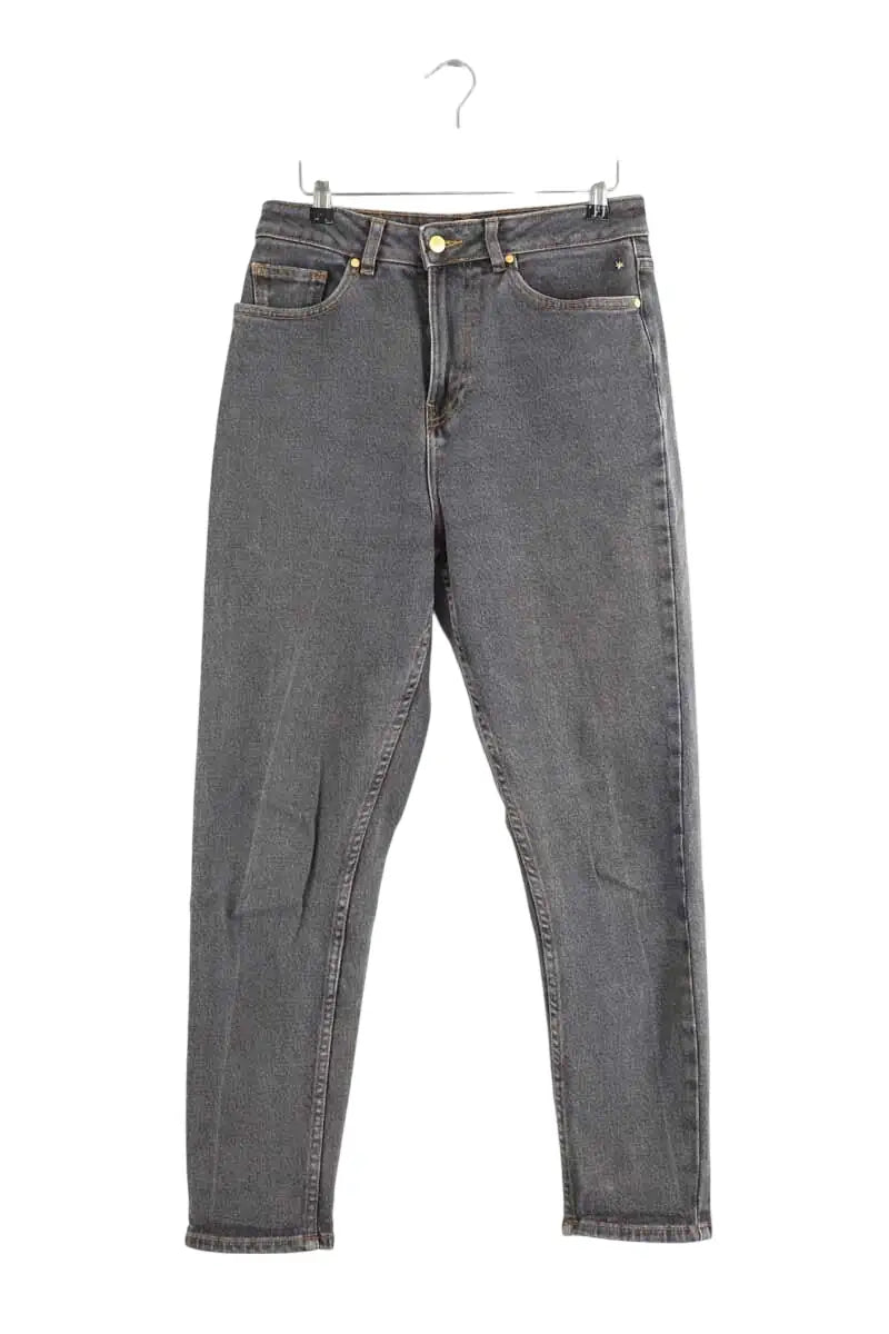 Jean droit Des Petits Hauts Anthracite en Coton, taille L - Seconde Main