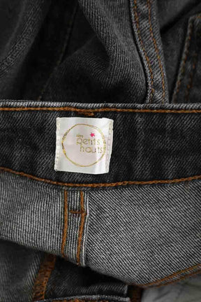 Jean droit Des Petits Hauts Anthracite en Coton