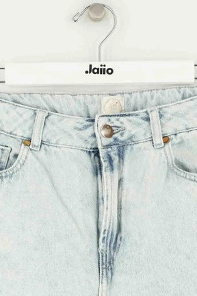 Jean droit Des Petits Hauts Bleu en Coton