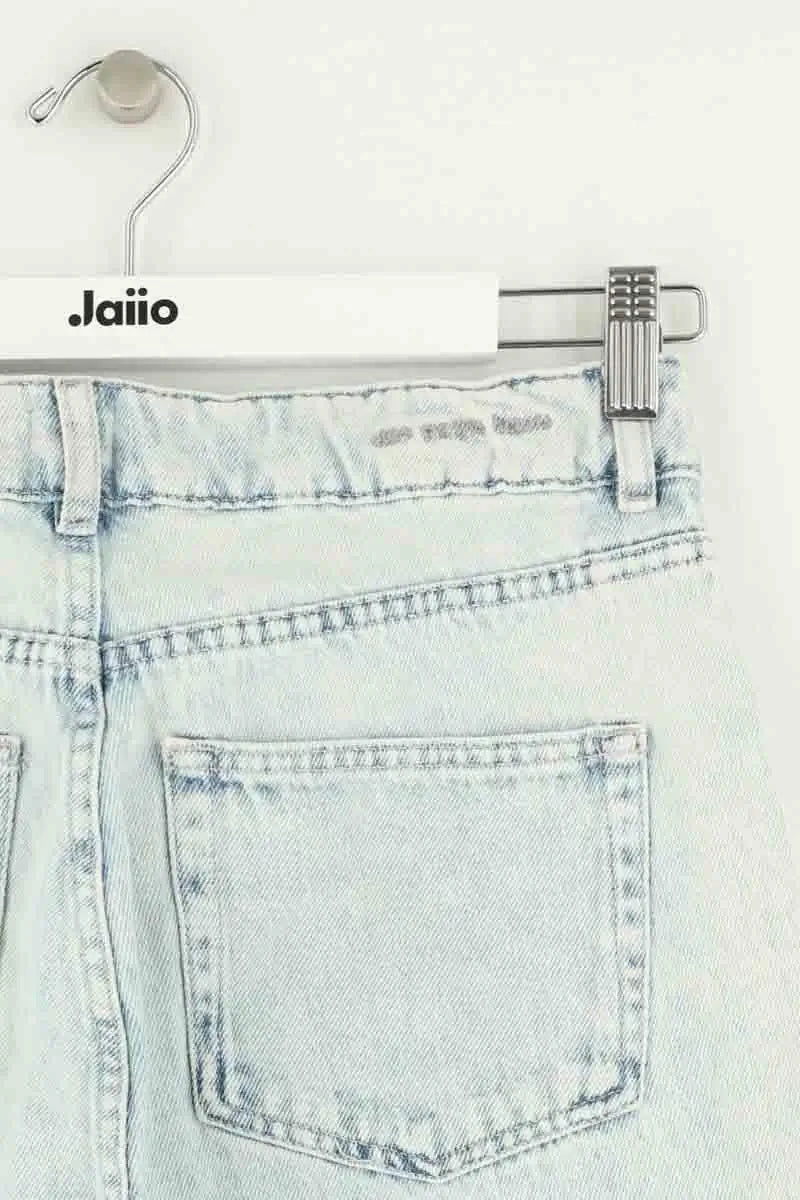 Jean droit Des Petits Hauts Bleu en Coton