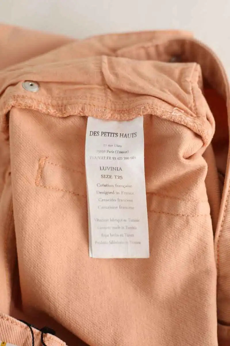 Jean droit Des Petits Hauts Luvinia Rose en Coton
