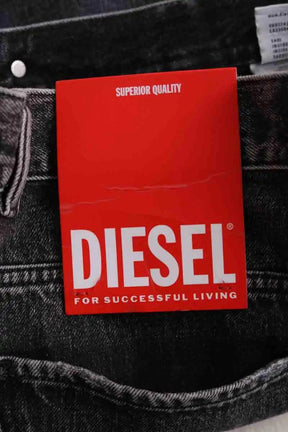 Jean droit Diesel Gris en Coton