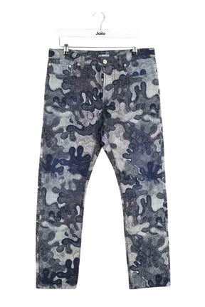 Jean droit Dior Bleu en Coton, taille S - Seconde Main